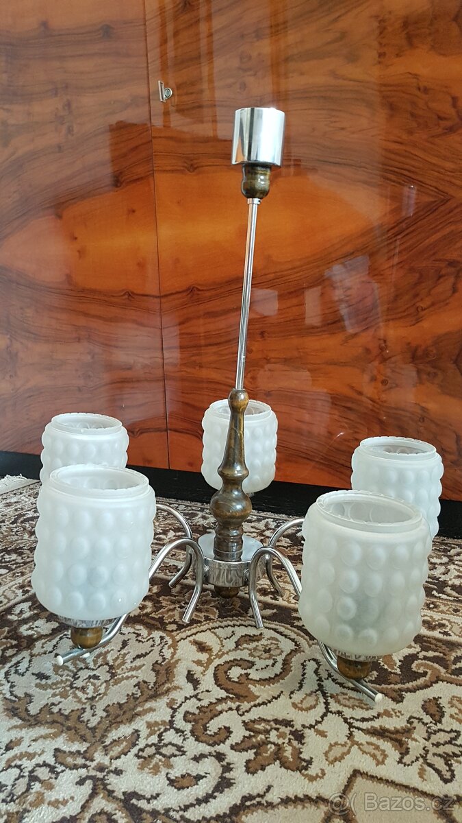 Lustr 5ti ramenný, chrom - 3