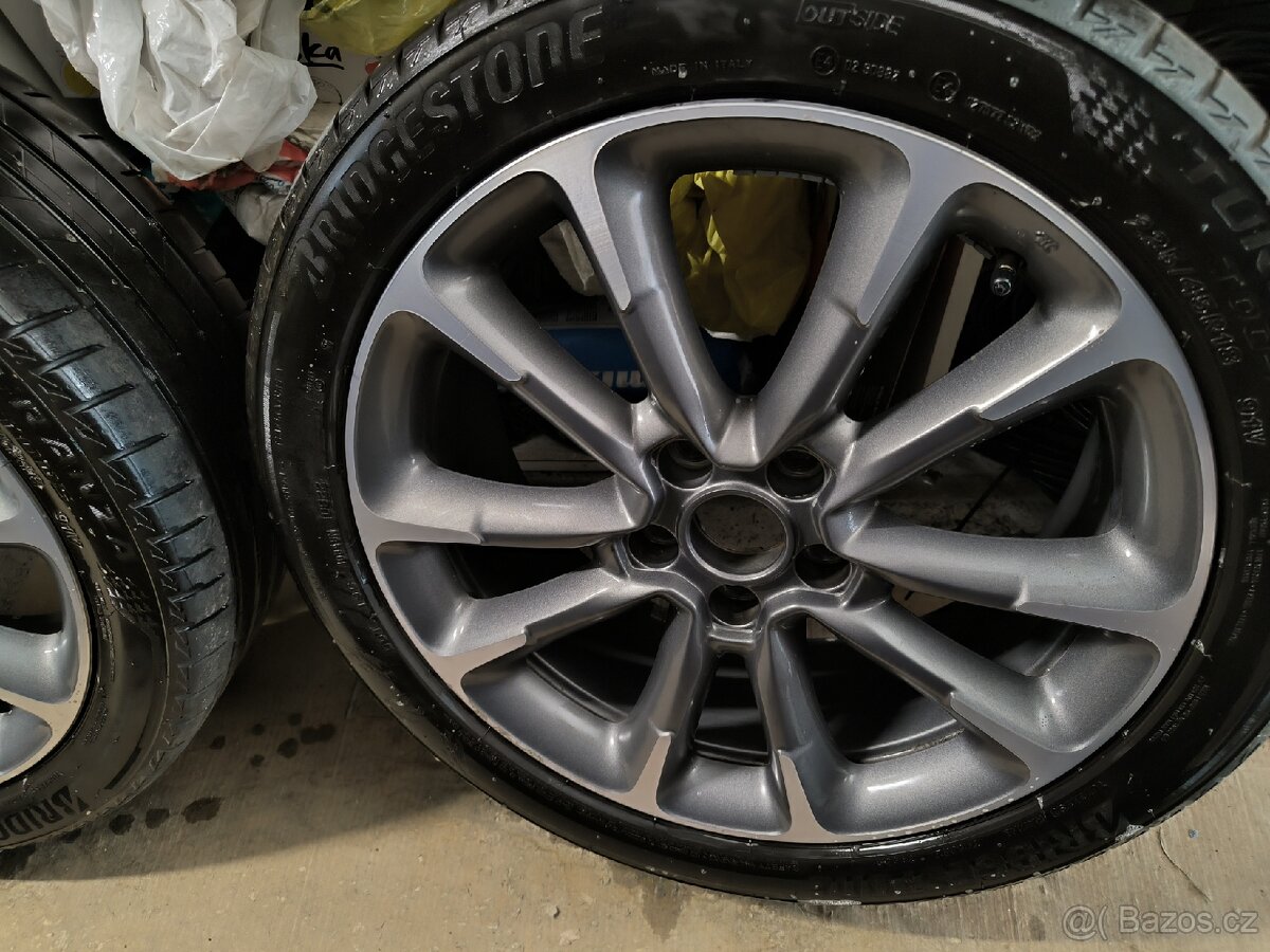 ALU kola Fiat 500 5x110 r18 Originál, pneu 6mm - 3