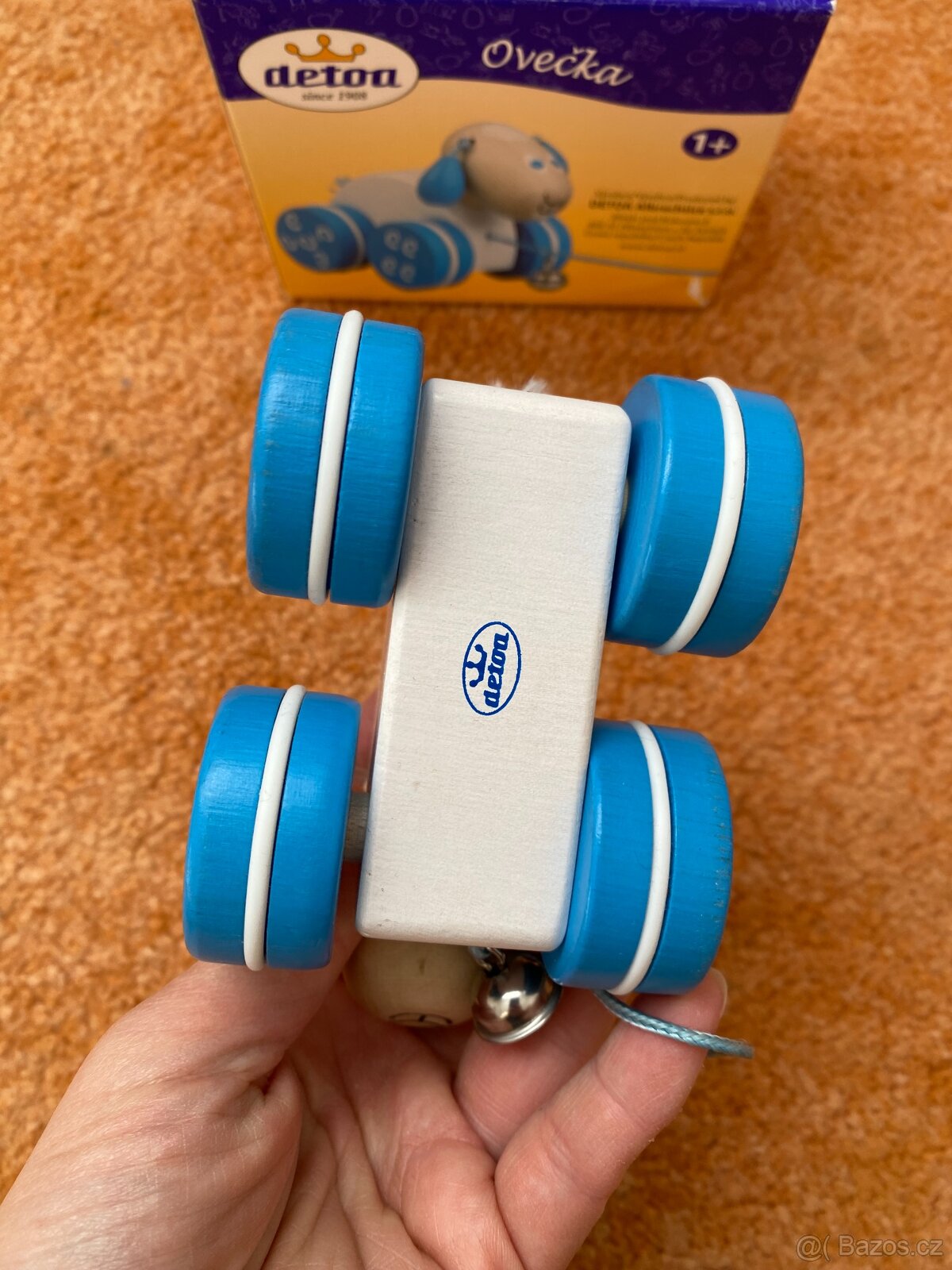 Tahací dřevěné hračky, vláček - 3