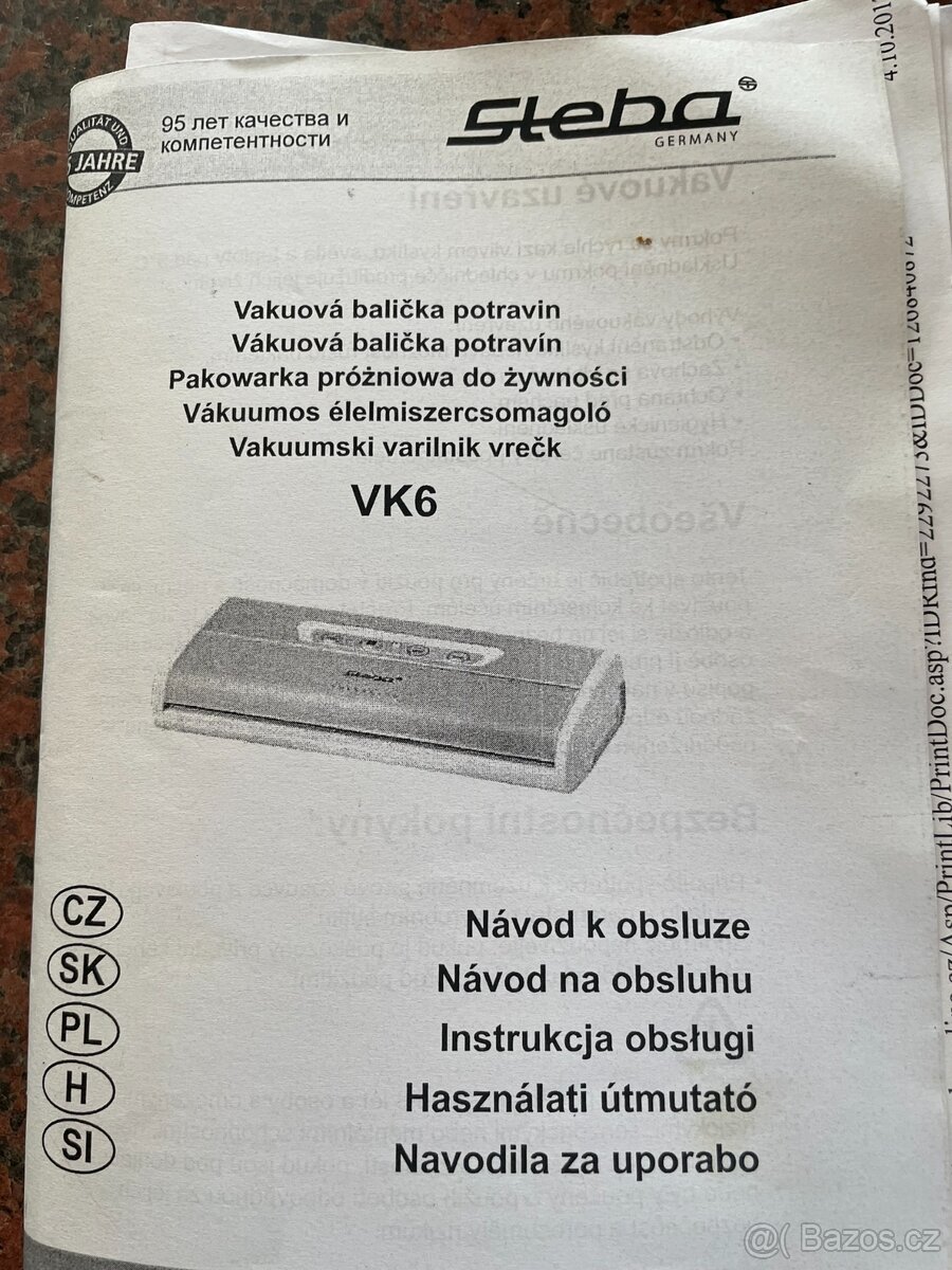 Vakuovačka Steba - 3