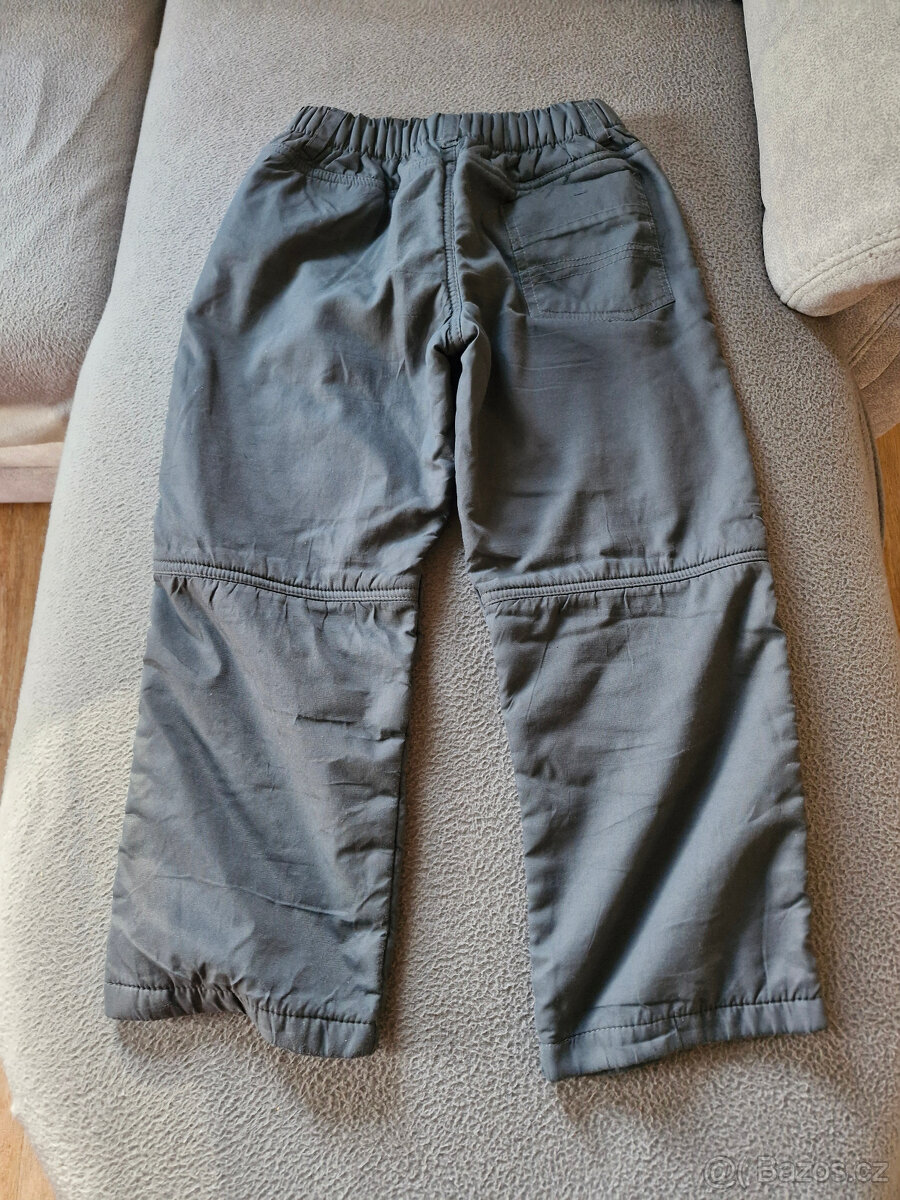 Podzimní a zimní kalhoty vel. 110 , 116 či 5 až 6 let , 3ks - 3