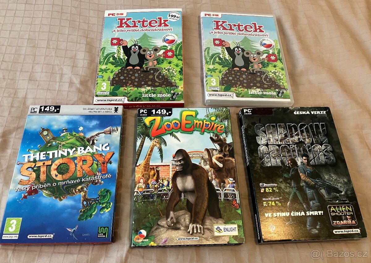 Hrané PC hry z kolekce TopCD, cena za vše - 3