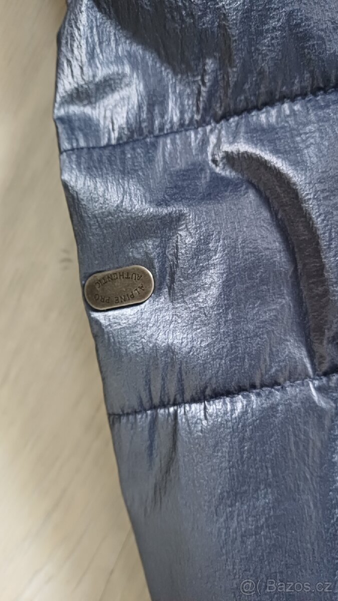 Dlouhý zimní prošívaný kabát/ bunda - 3