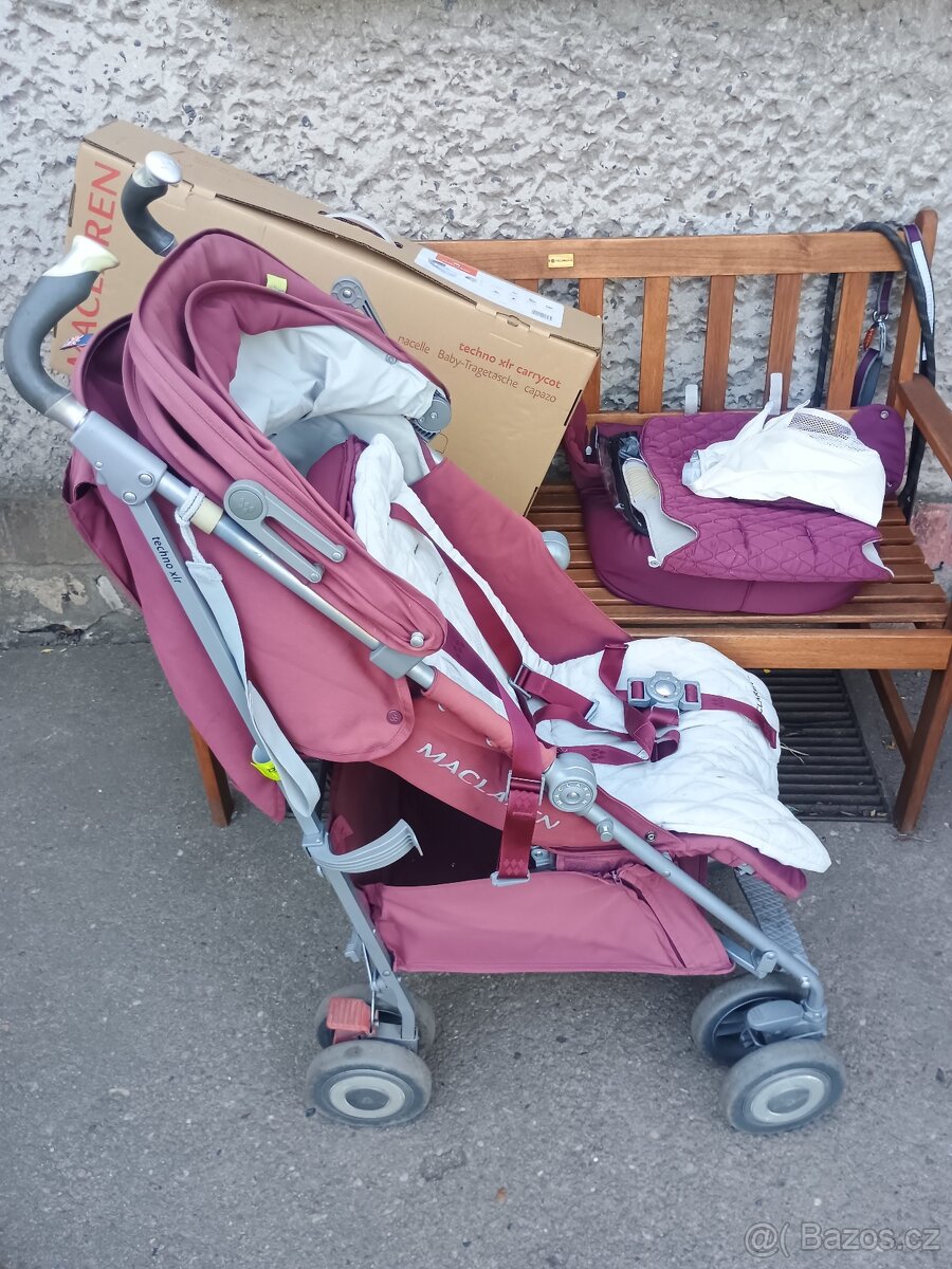 Golfový kočárek Maclaren XLR + miminkovník/korbička 0+ - 3