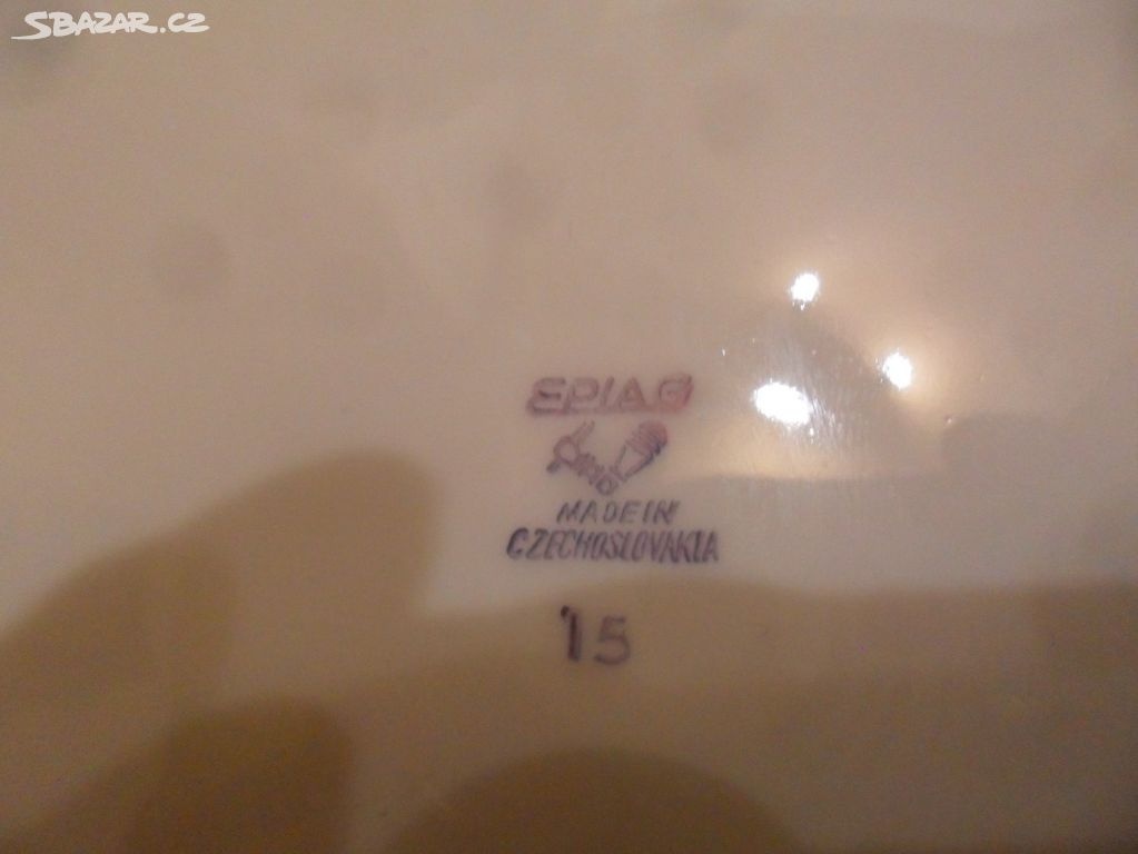 Porcelánový pozlacený talíř s motivem Tři grácie - 3