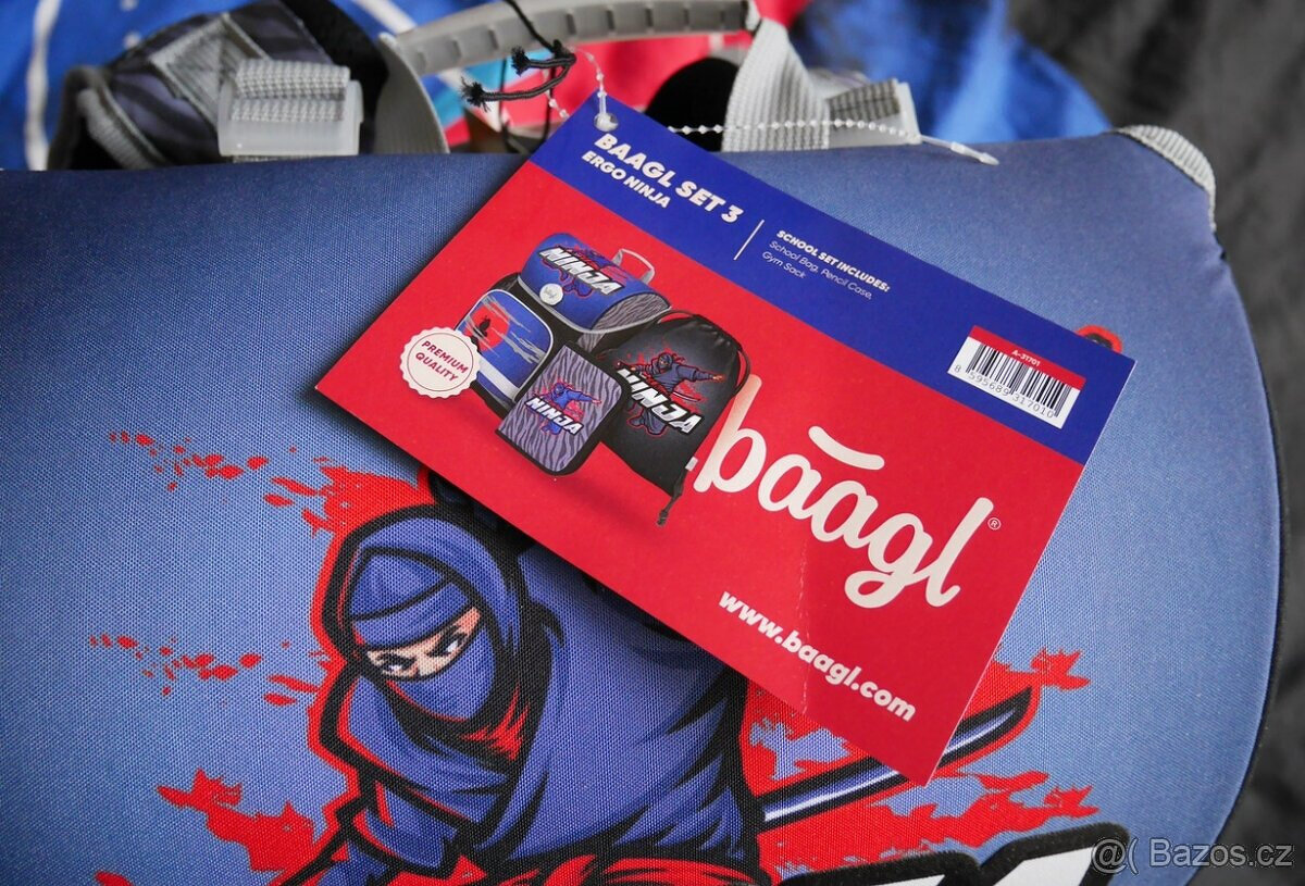 Školní set Ergo Ninja (Aktovka, penál, sáček na obuv) - 3