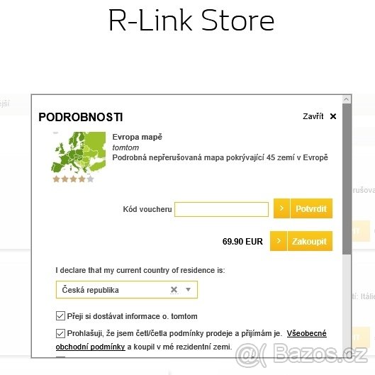 Mapa SD karta Renault R-Link - 3