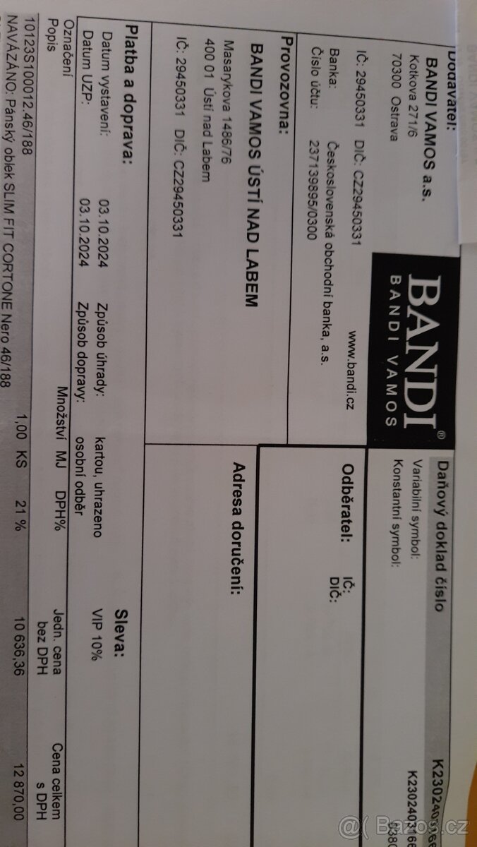 Pánský oblek Bandi - 3