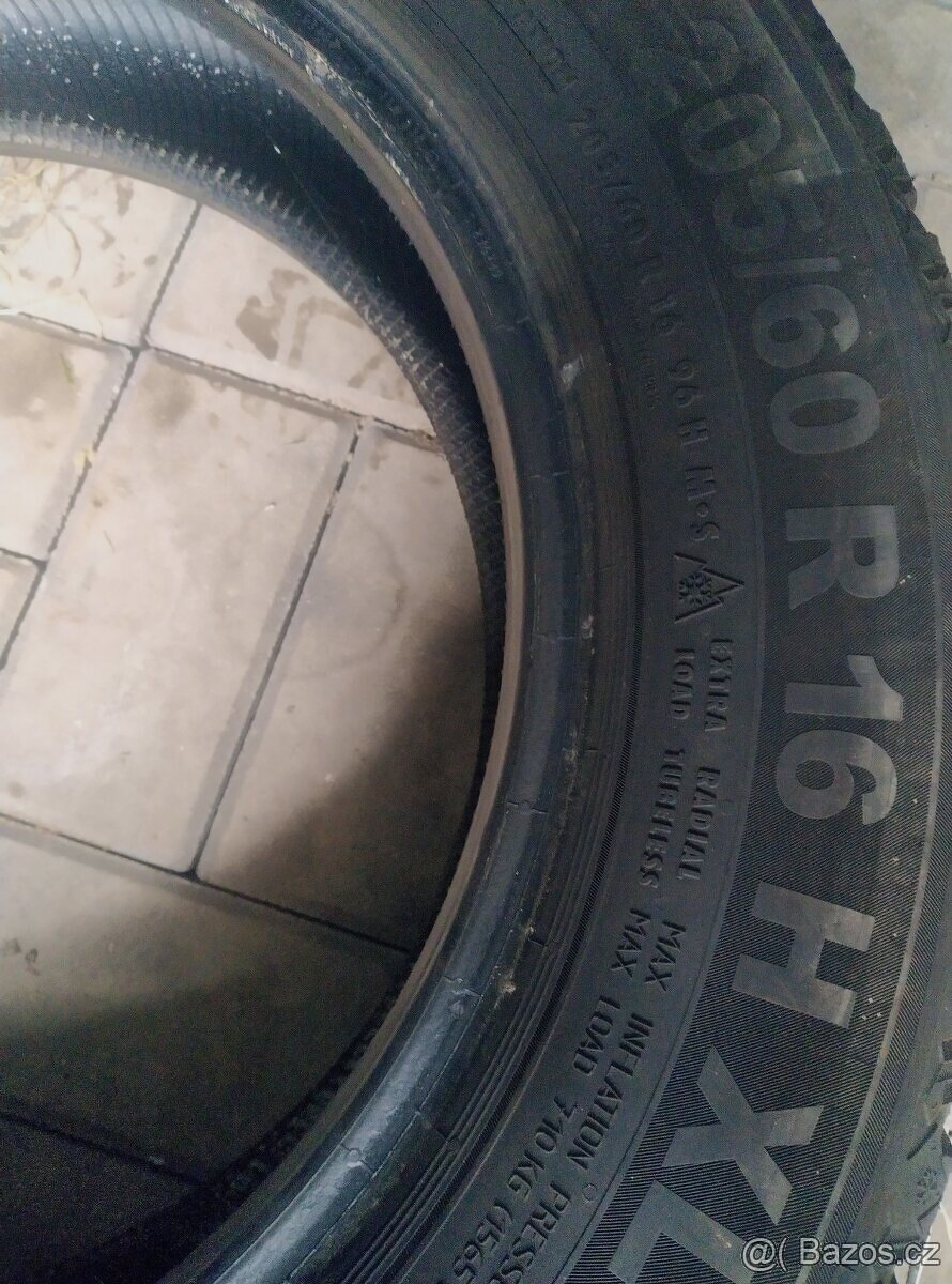 205/60/r16 zimní semperit dot22 = 6mm - 3
