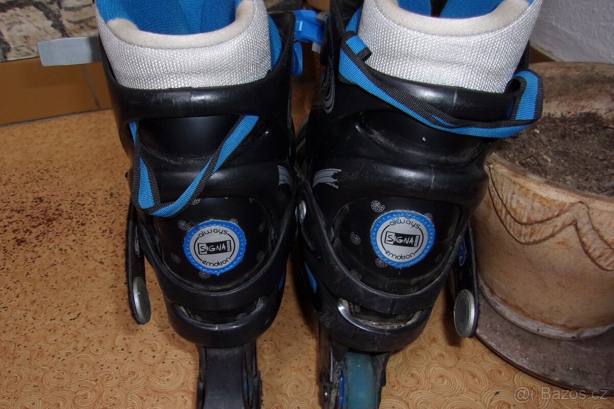 Kolečkové  brusle č. 39, stélka 25 cm - 3