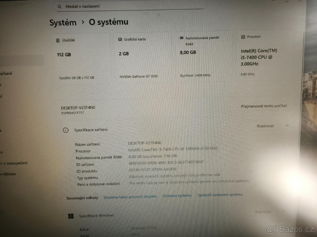 PC Fujitsu Esprimo 757/E85+ - 3