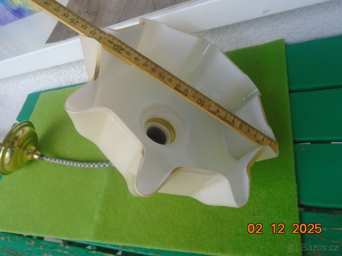 Mosazný stropní lustr "Ivanka" - 3