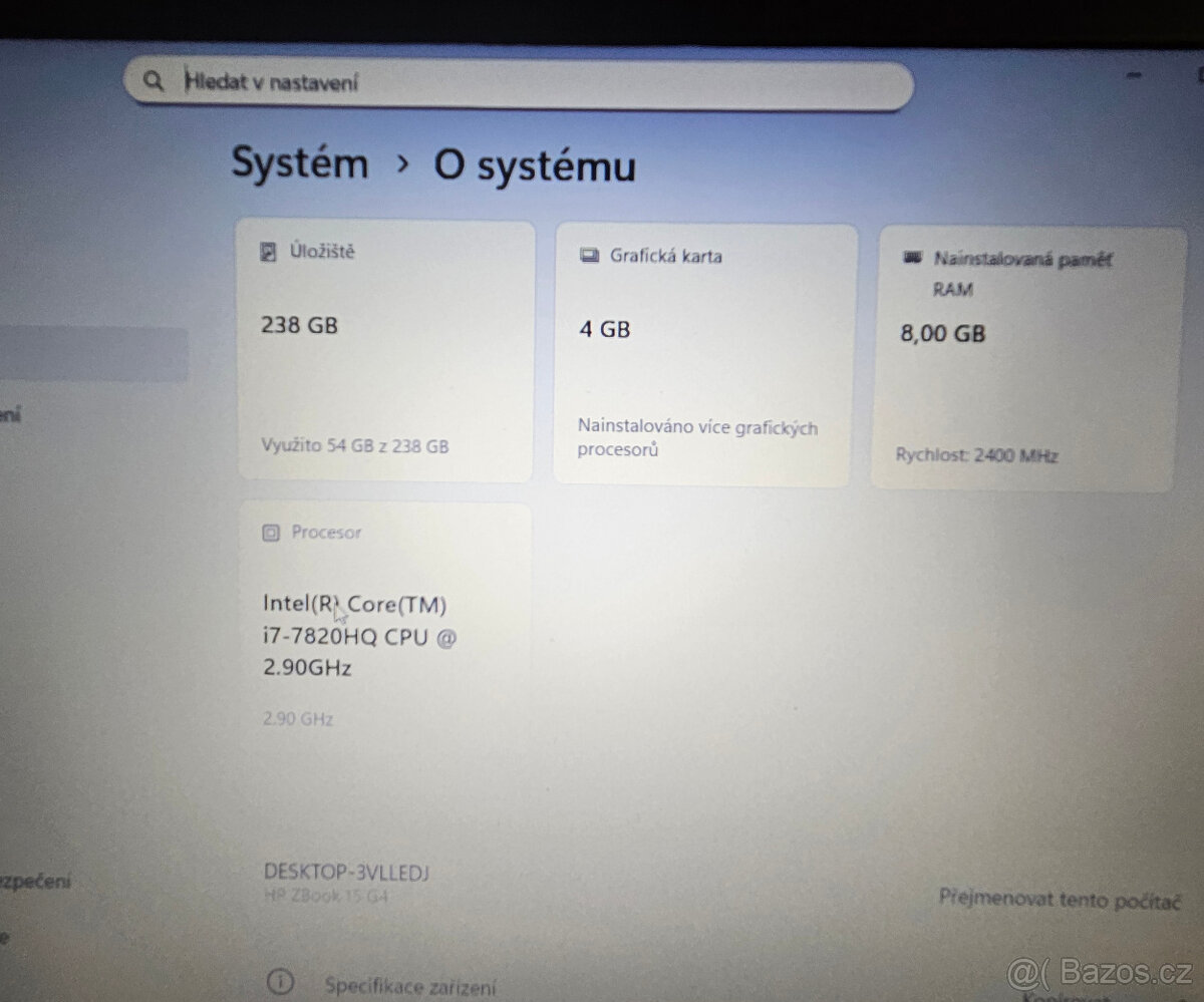 HP Zbook 15 G4 i7-7820HQ - 3