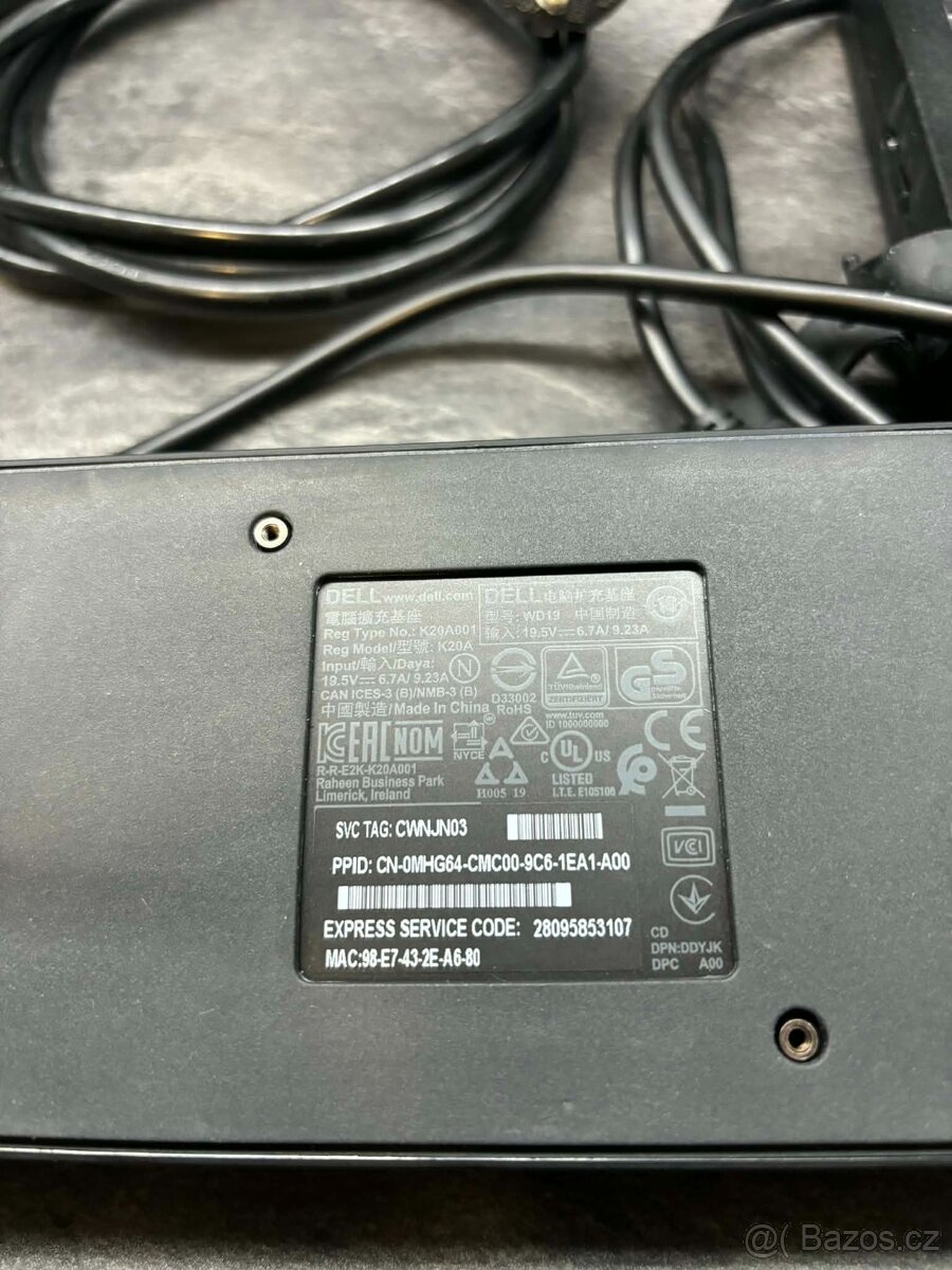 Dokovací stanice Dell WD 19 - 3