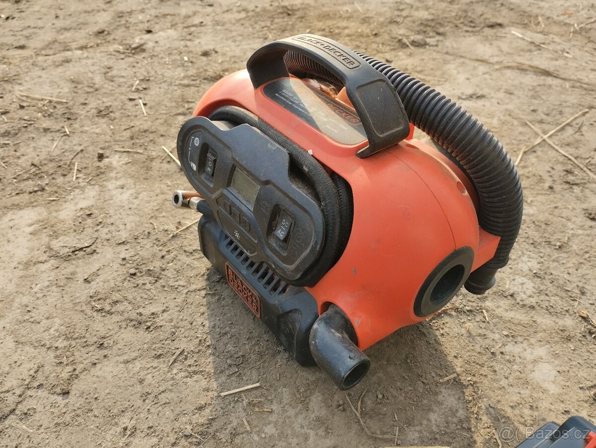 Aku kompresor Black Decker + dvě baterie - 3