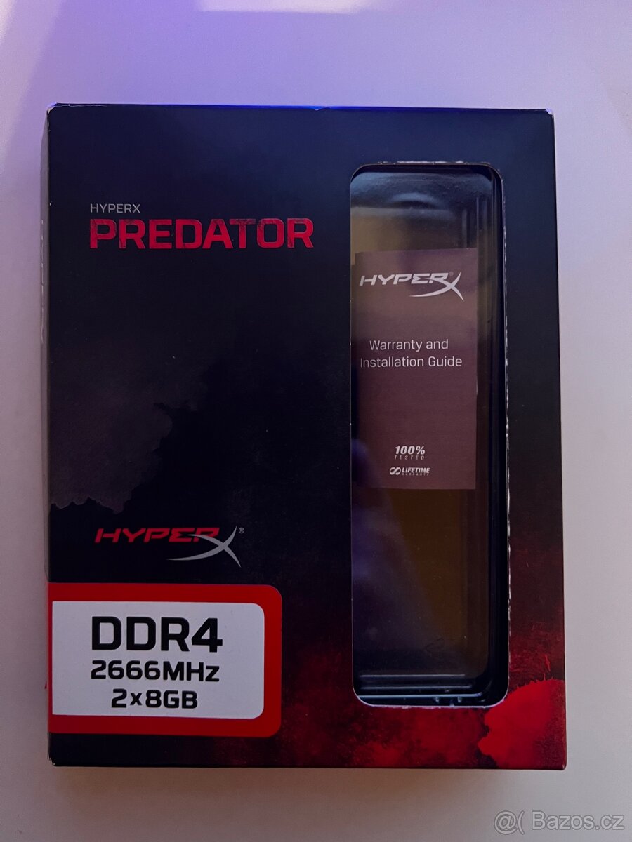 HyperX Predator 16GB Kit (2x8GB) DDR4 2666MHz CL13 - 3