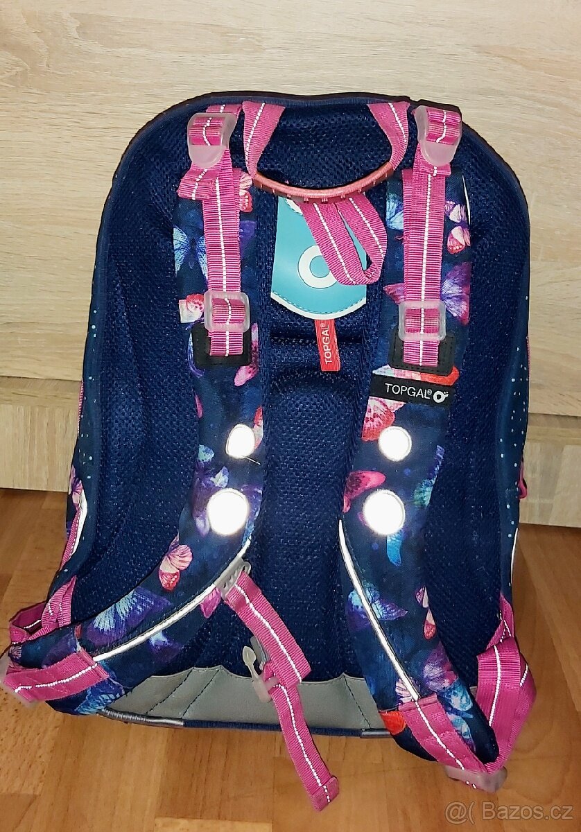 Dívčí školní batoh TOPGAL,vhodný od 2.-5. třídy,pevná záda. - 3