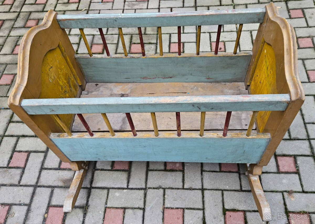 Retro dětská kolébka - 3