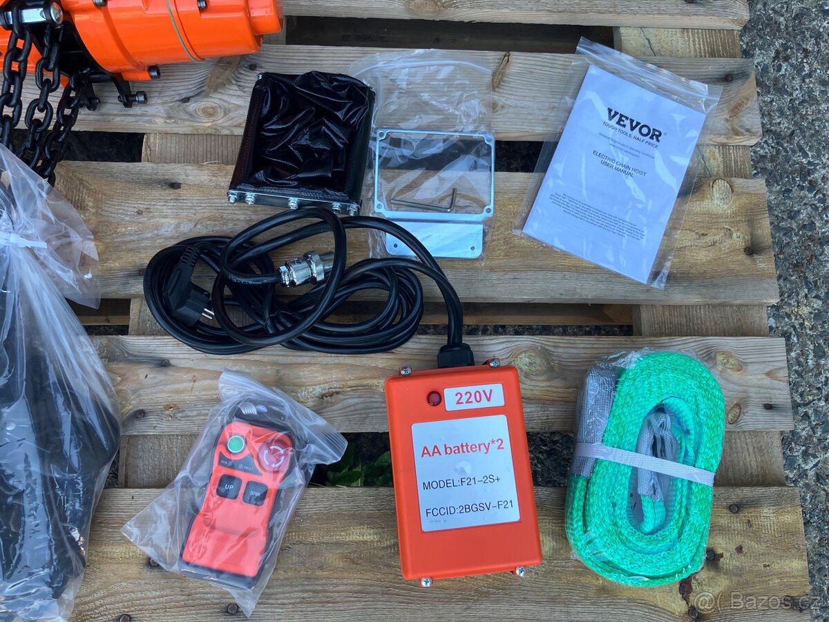 Elektrický řetězový kladkostroj 1000 Kg - 3