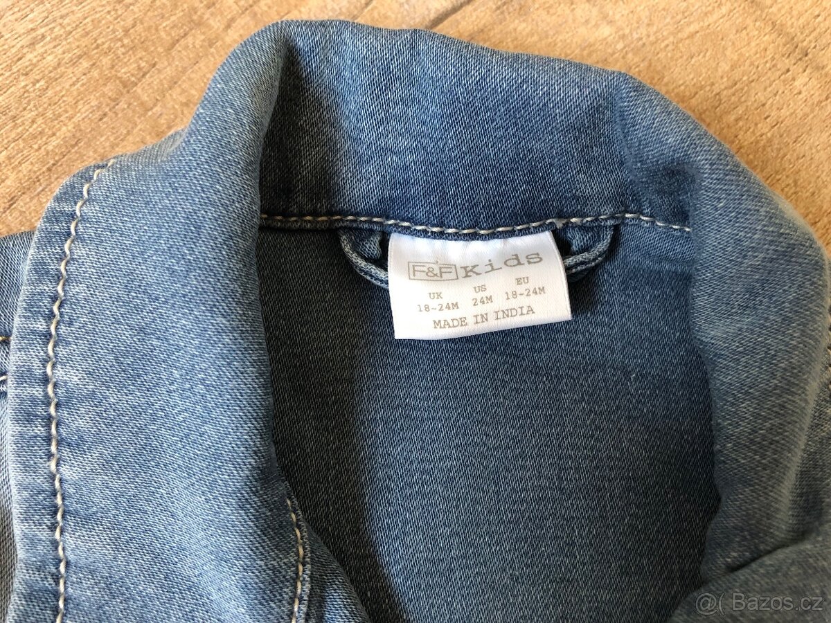 Riflová bunda,vel. 92 (18-24m), zn,FF - 3