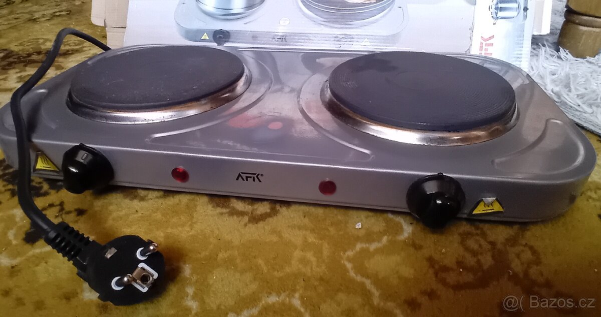 Elektrický vařič 2 plotýnky 2000w - 3