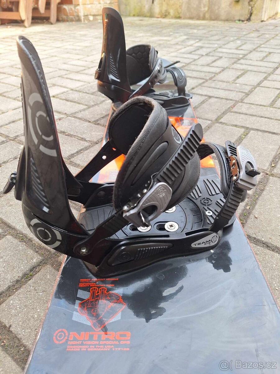 Snowboard Nitro Target o délce 157cm s vázáním stejné značky - 3