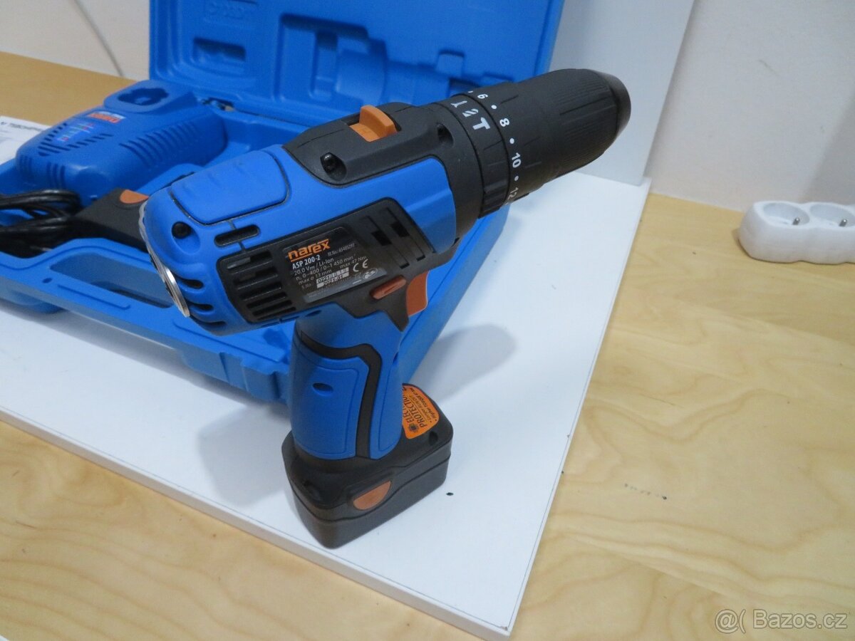 Zánovní aku příklepová vrtačka Narex ASP 202-2 - 3