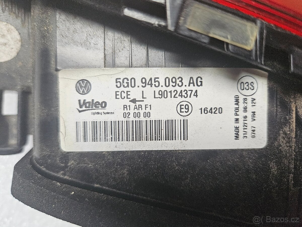 Golf 7,5 - zadní světla - 3