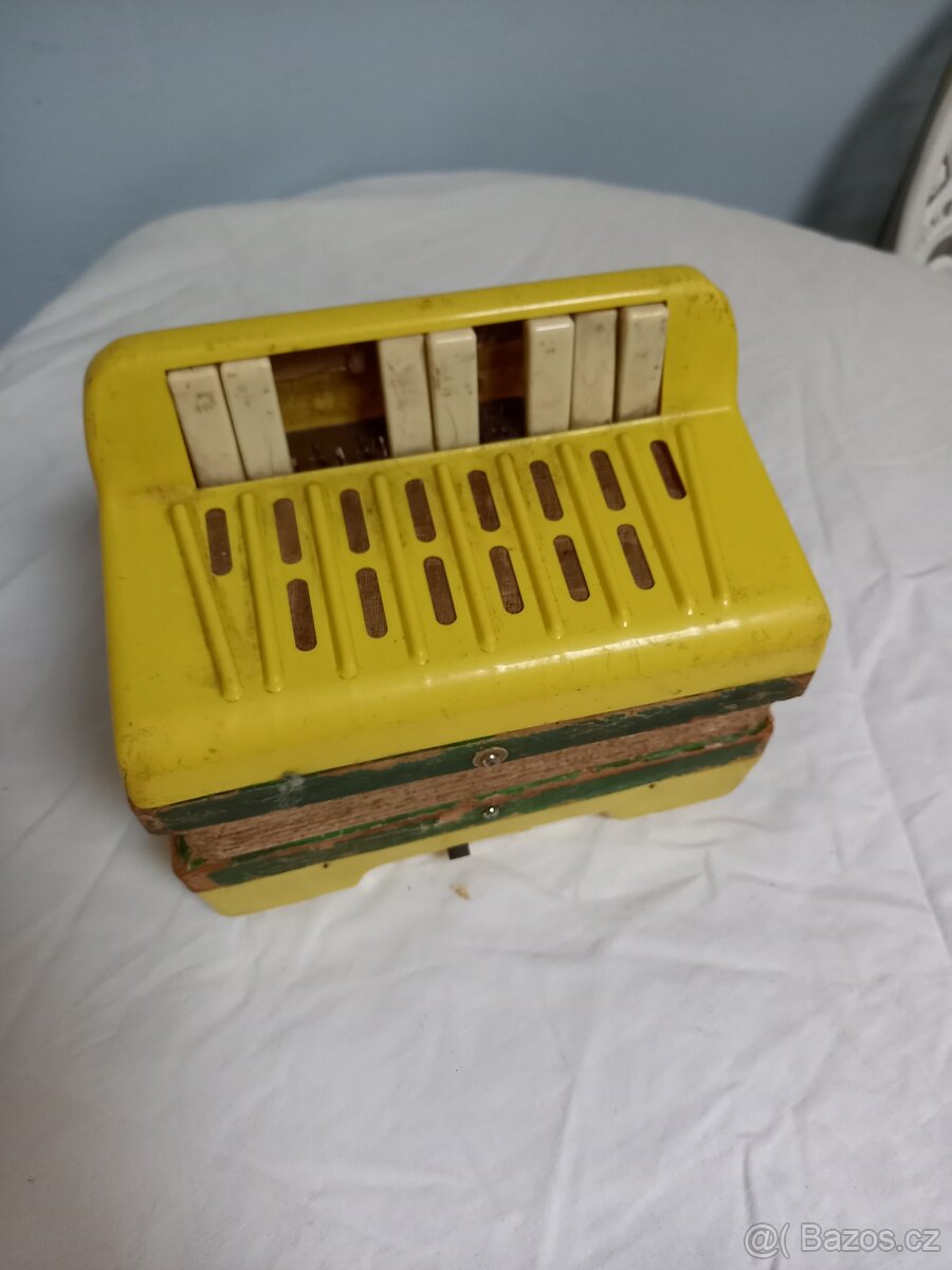 Retro hračka akordeon / harmonika - 3