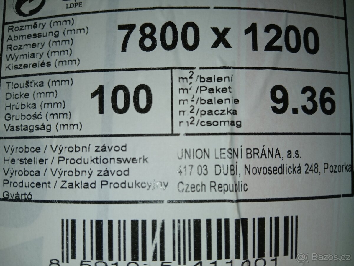 Izolační vata 037 - 10 a 20cm. - 3