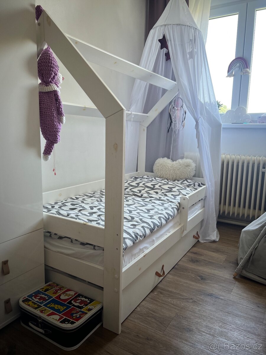 Domečková postel s úložným prostorem - 3