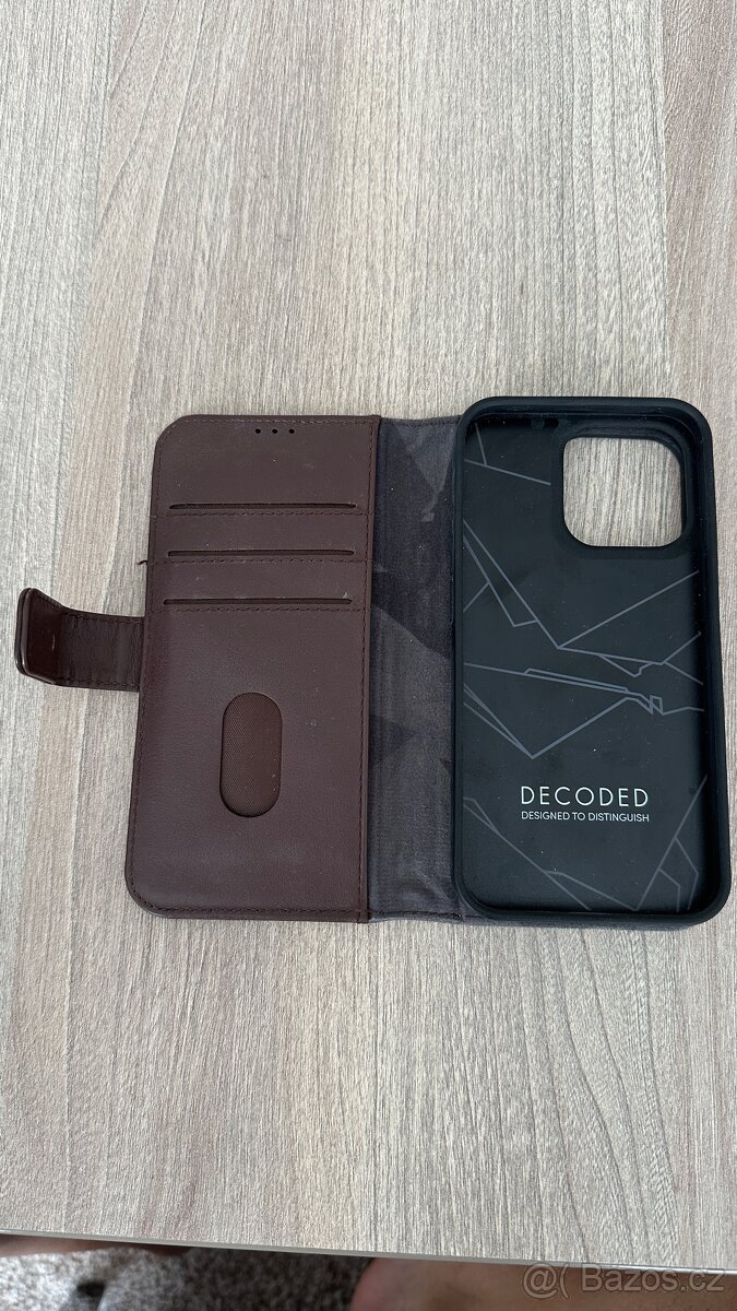 Kryt Kožený Decoded 2v 1 na iPhone 14 pro - 3
