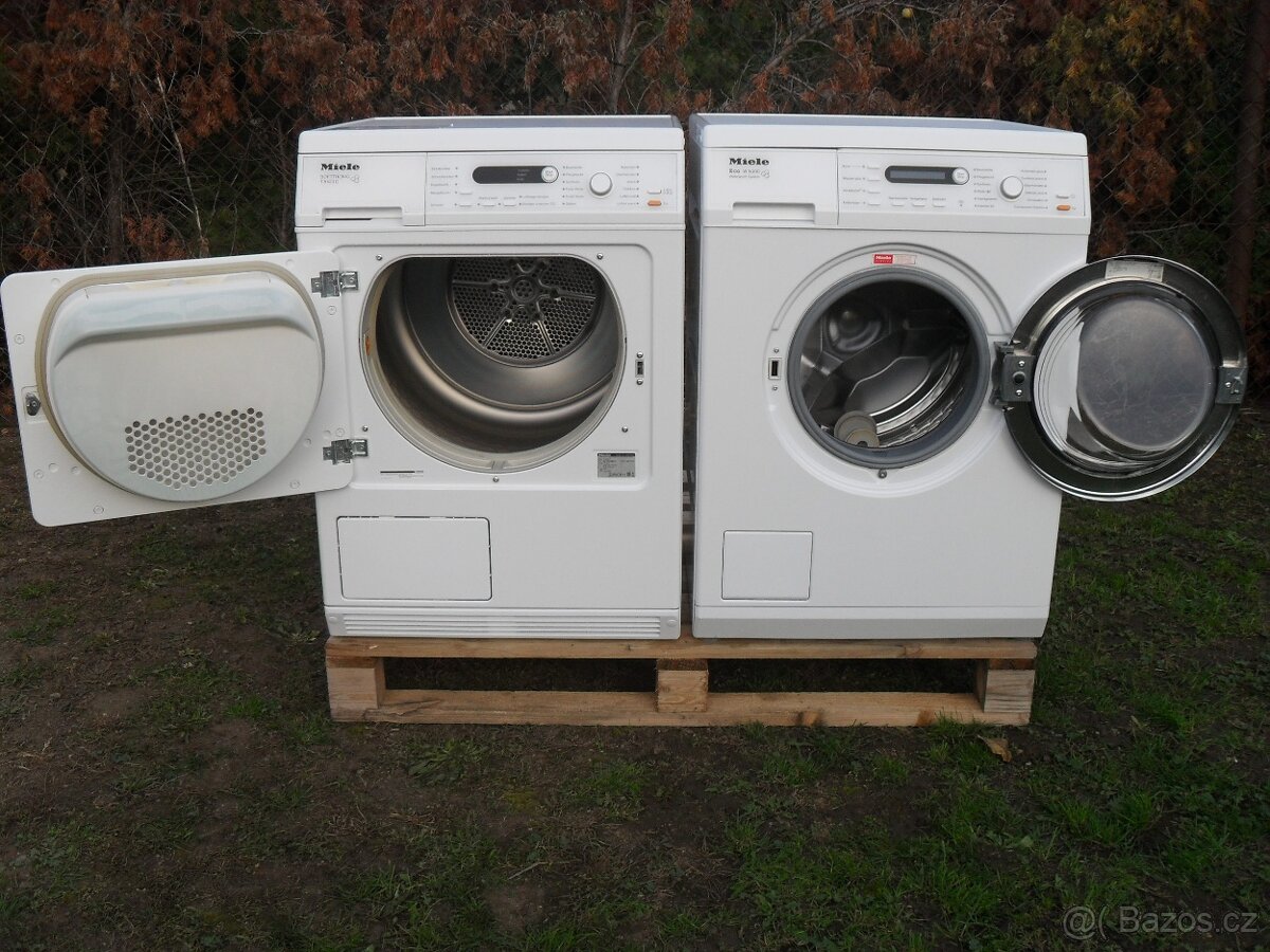 MIELE SET, PRAČKA+SUŠIČKA, 7+6KG, VOŠTINOVÝ BUBNY-7500HODIN - 3