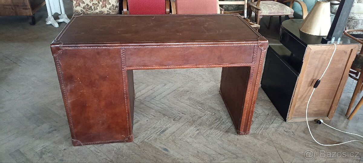 Psací stůl do prostoru kožený top model - 3