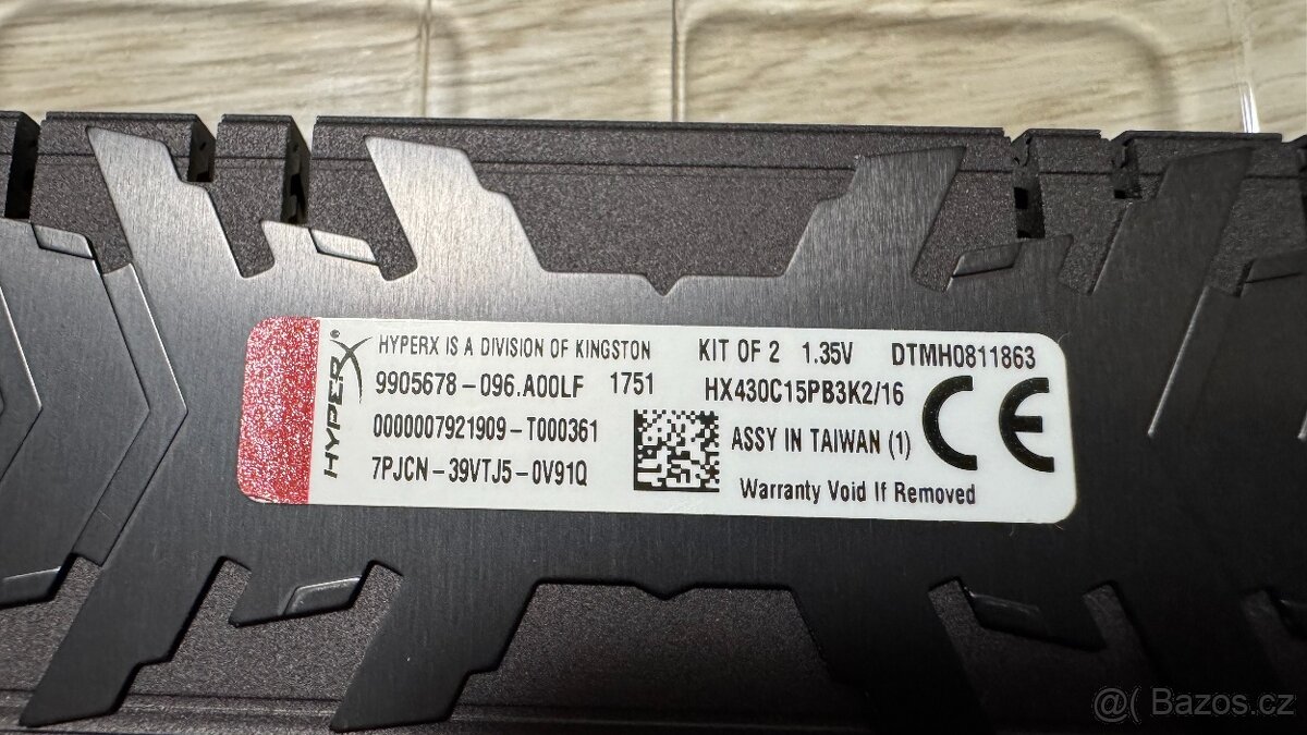 HyperX Predator 16GB (2x8GB) DDR4 3000 CL15 - 3