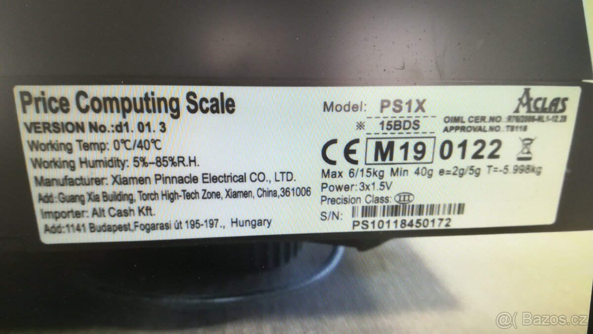 Prodám obchodní pultovou váhu - 3