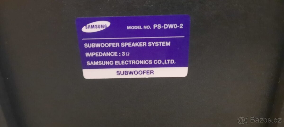 Subwoofer Samsung PS-DW0-2 - 3