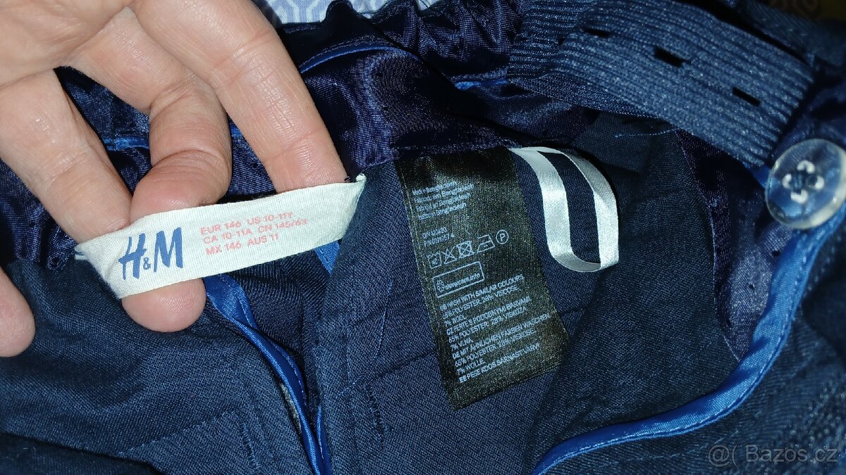 Společenské kalhoty HM vel. 146 - 3