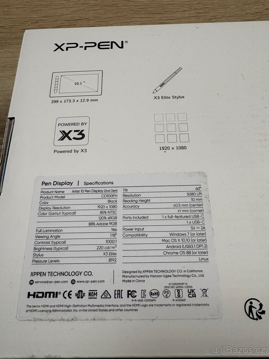 Grafický tablet - XP PEN Artist 10 Pen display ( 2nd Gen) - 3