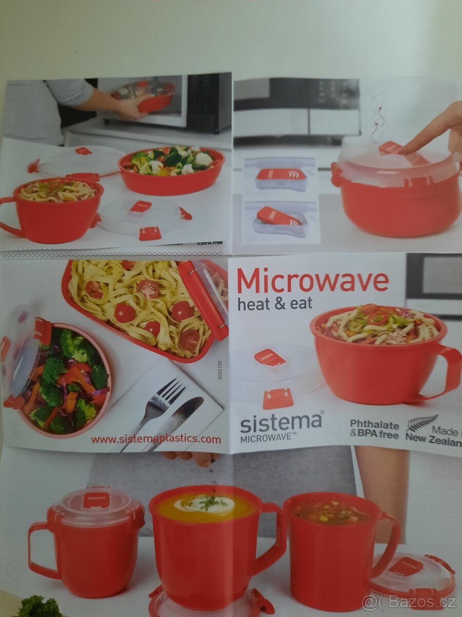 Nádobí na svačinu do mikrovlné trouby sada 2 ks,, - 3