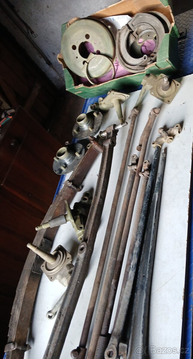 TATRA 12 - Přední náprava + př. a zadní listové pero - 3