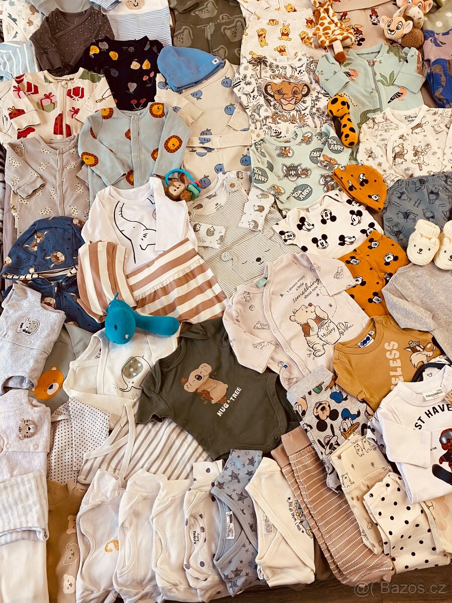 Balík oblečení na miminko 0-6 měsíců - 3