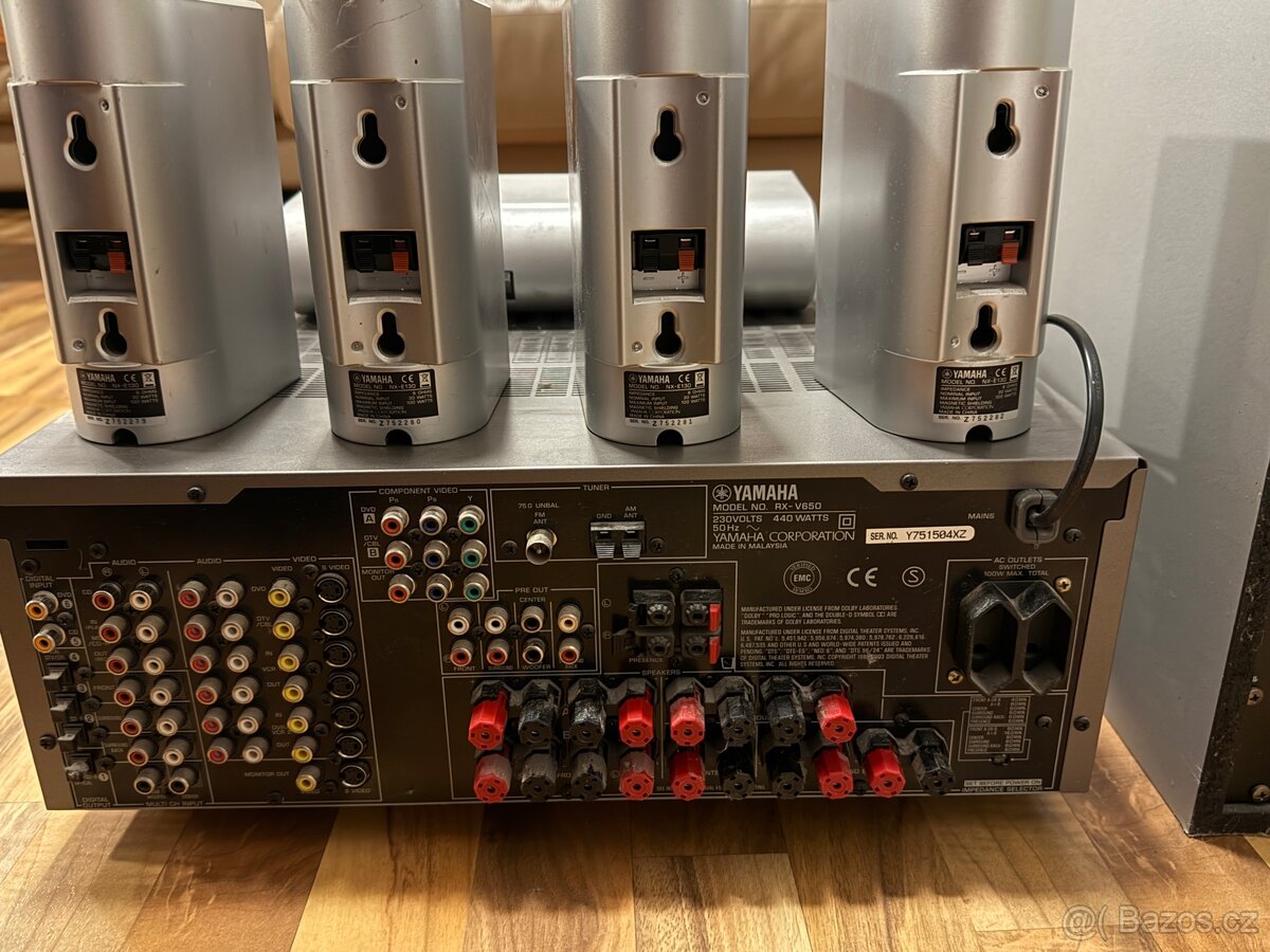 Receiver Yamaha RX-V650 domácí kino 5 + 1 - 3