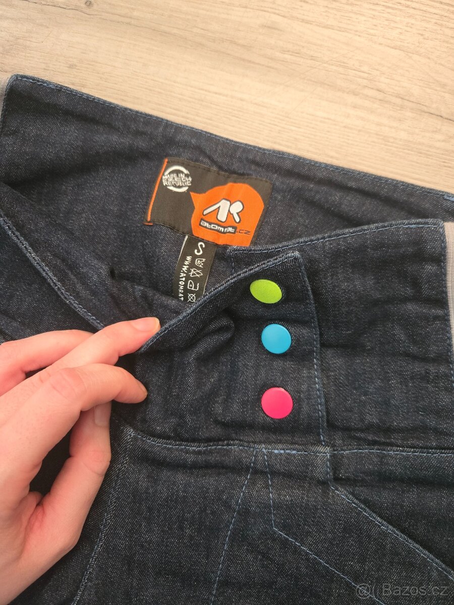Tmavě modré jeansy zn. Atom Rat - 3
