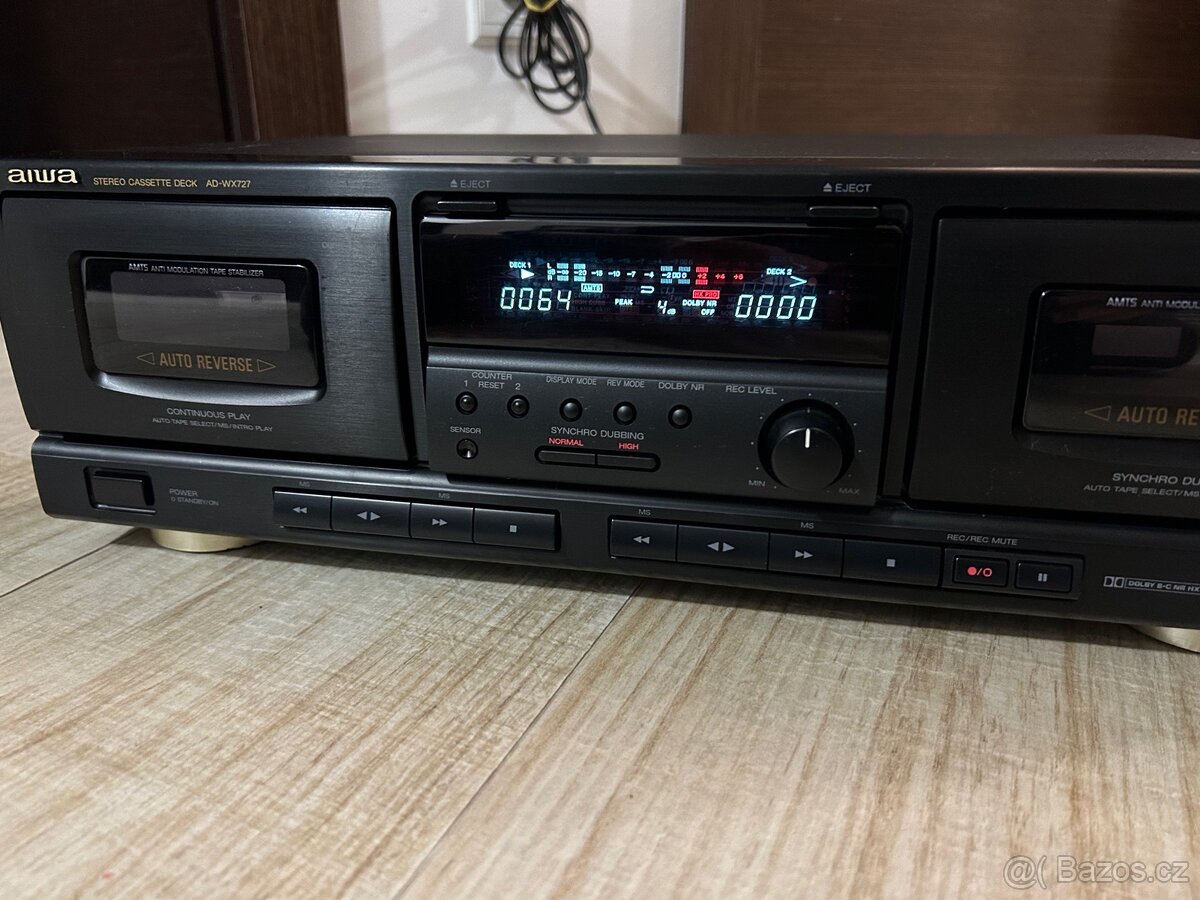 Aiwa AD-WX727 stereo double cassette deck - 3