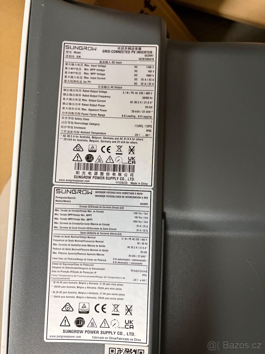 Střídač Sungrow SG20RT (20 kW) - 3