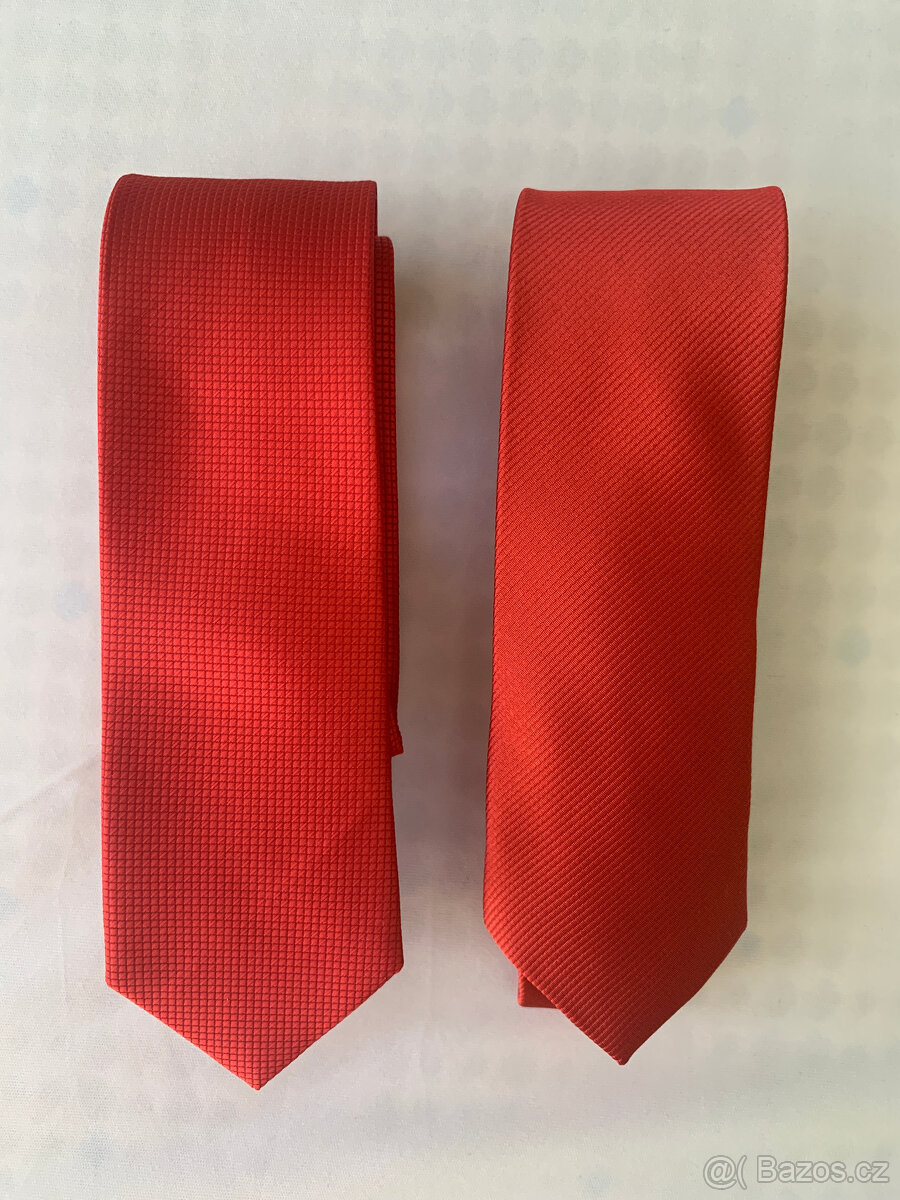 Kravata, odstíny červené - 3