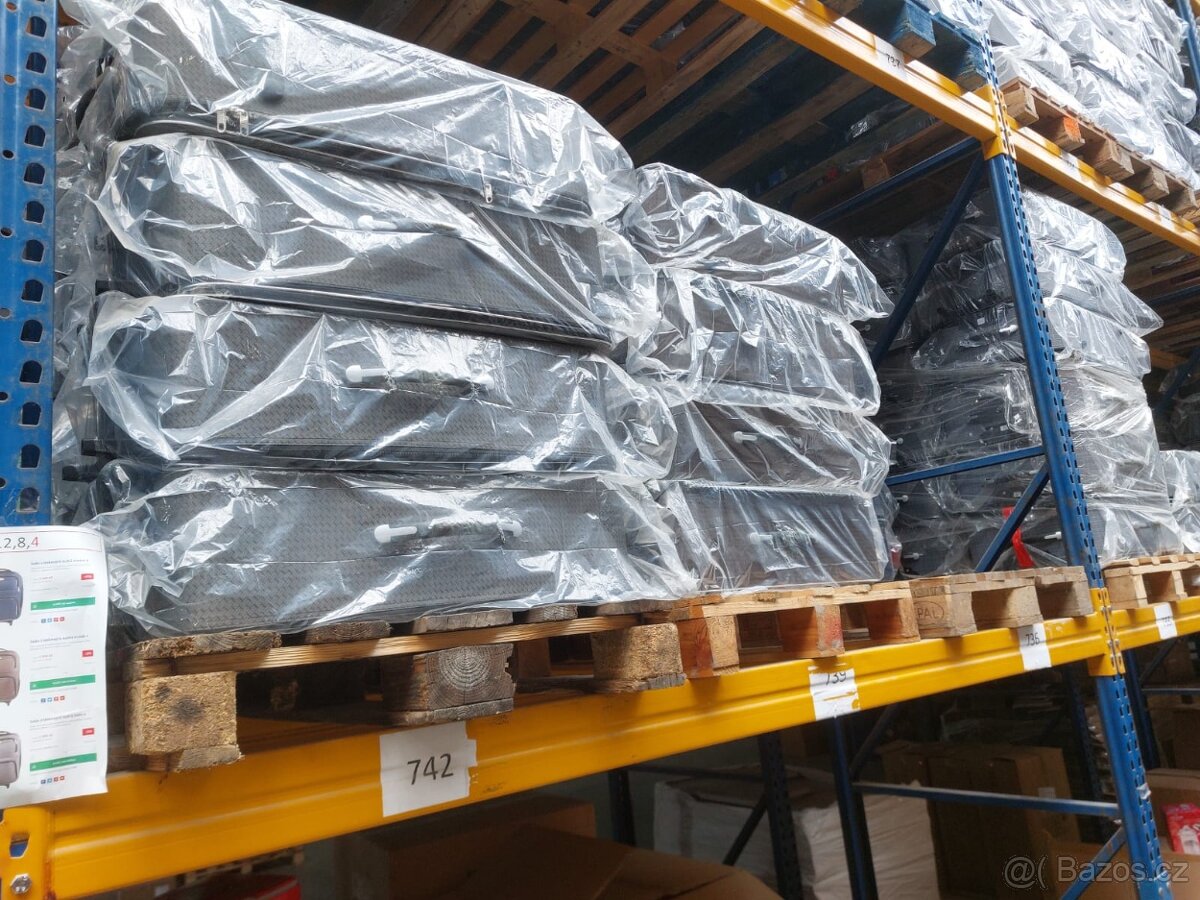 VÝPRODEJ sada 3 látkových kufrů - 3