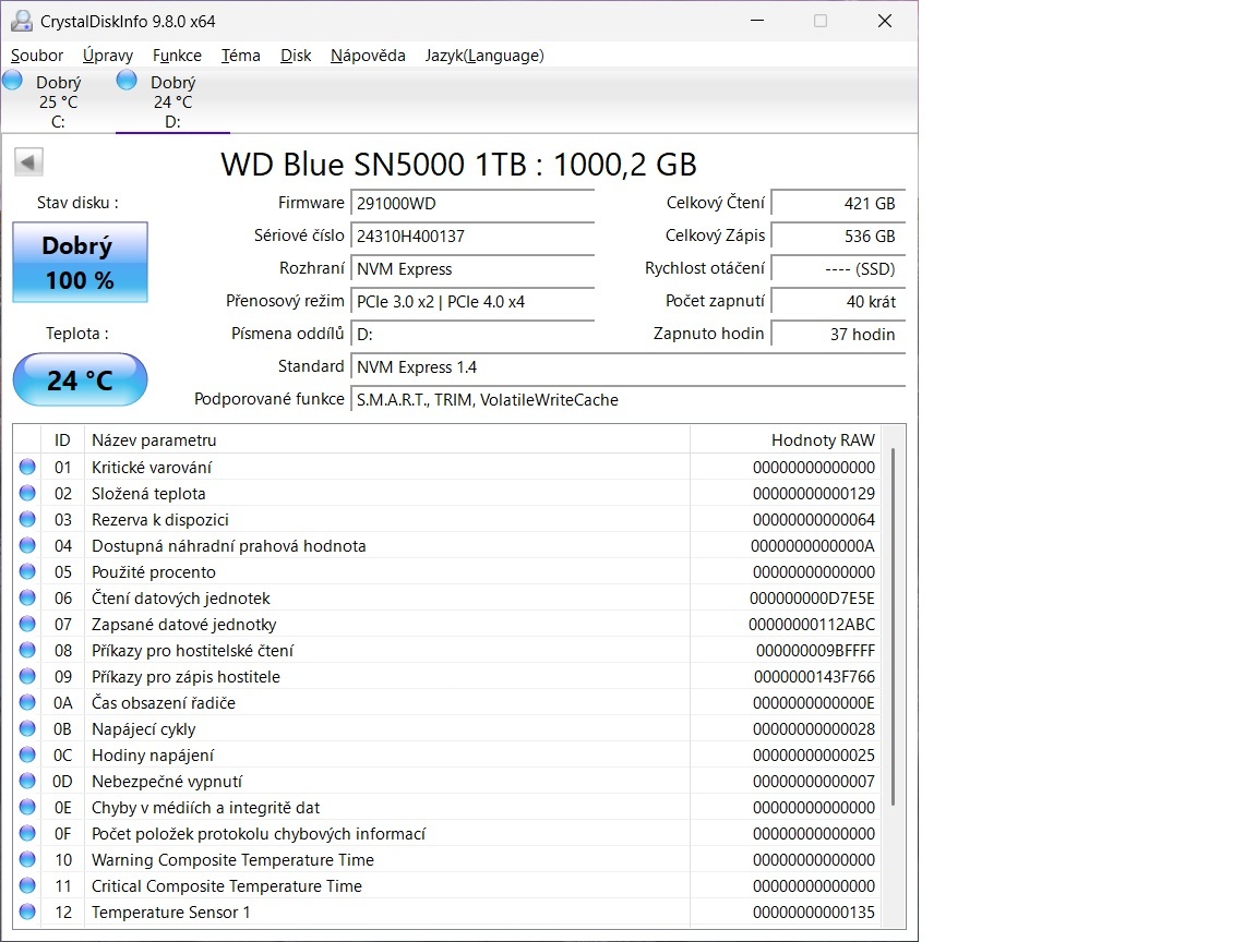 Western Digital SN5000 1 TB NVMe SSD - 3