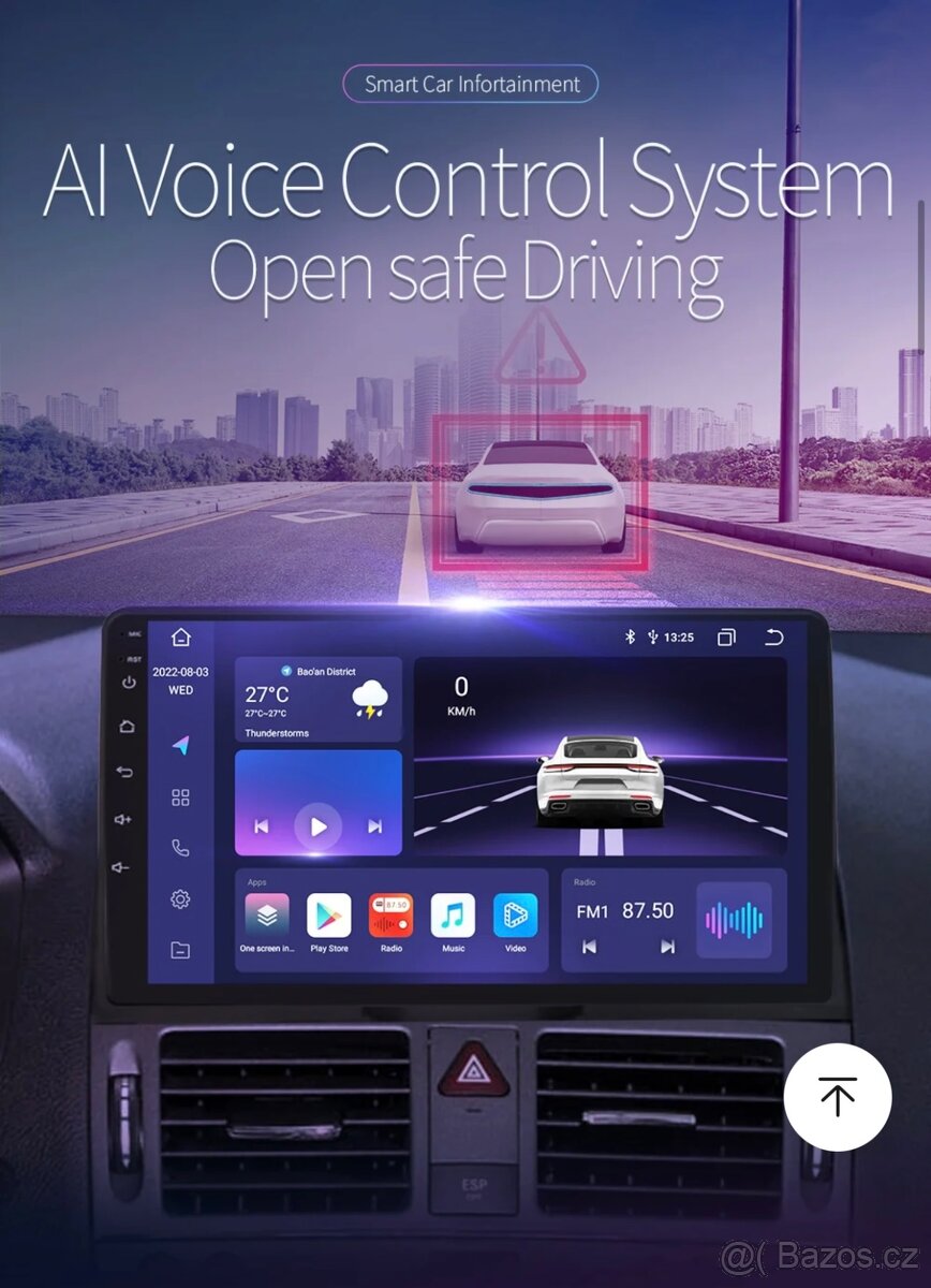 Mercedes-Benz C W204, dotykové 9" Android rádio - 3